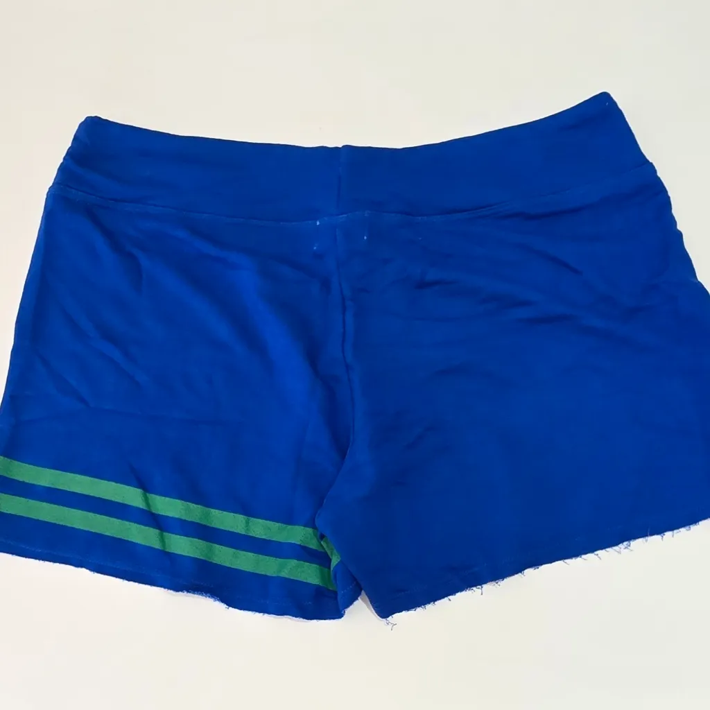 Sundry Anthropologie Shorts Raw Hem Athletic Lounge Blue Size 2 New - Image 3