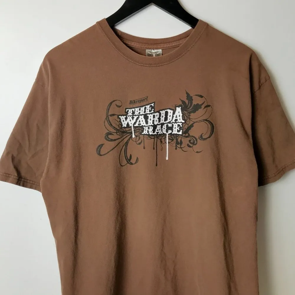 00s Vintage Hanes The Warda Race Ride Like Ya Stole It T Shirt Racing Graphic - Image 5