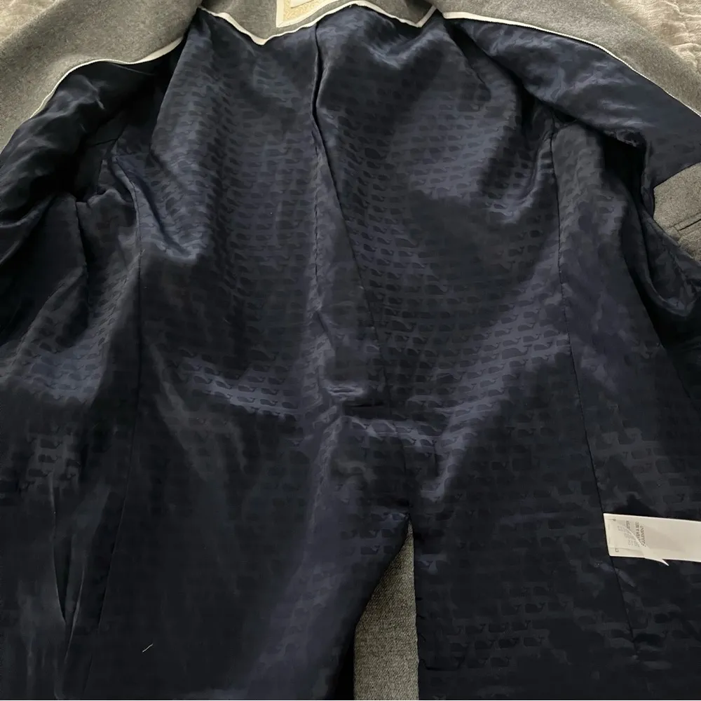 Vineyard Vines Gray Piped Wool Blazer - Image 13