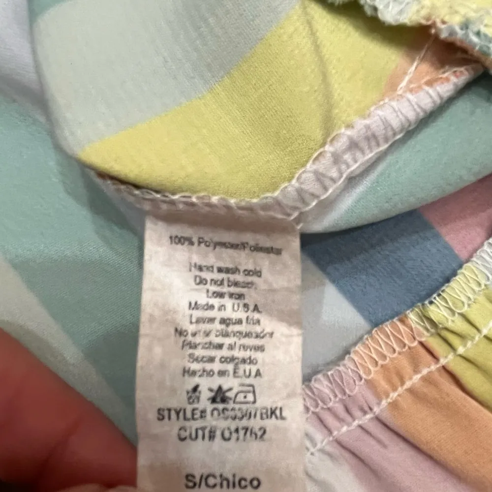 Karlie boutique wrap colorful rainbow skirt sz small - Image 6