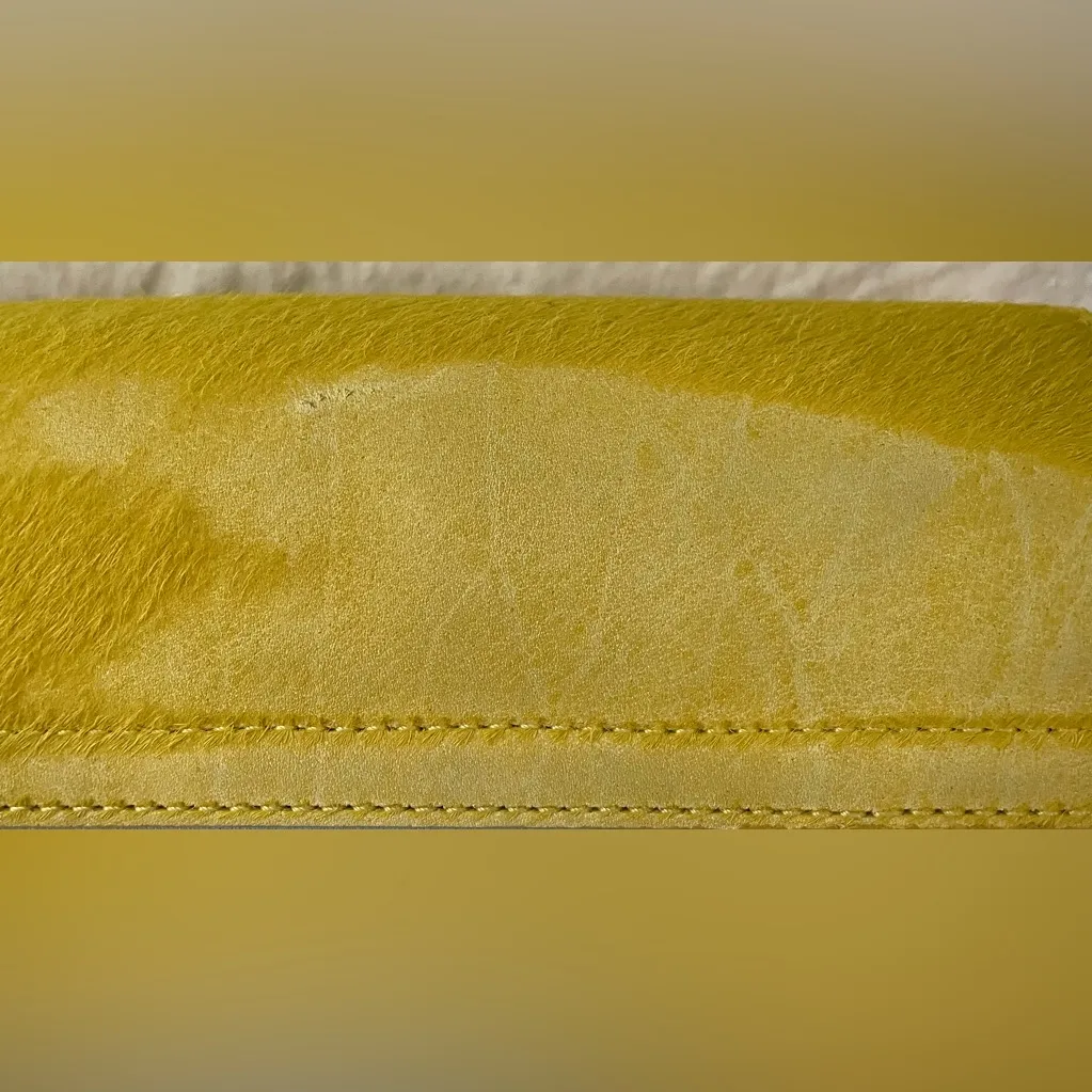 Mary Katrantzou Blue/Yellow Velvet Leather Colorblock MVK Crossbody/Shoulder Bag Blue - Image 5