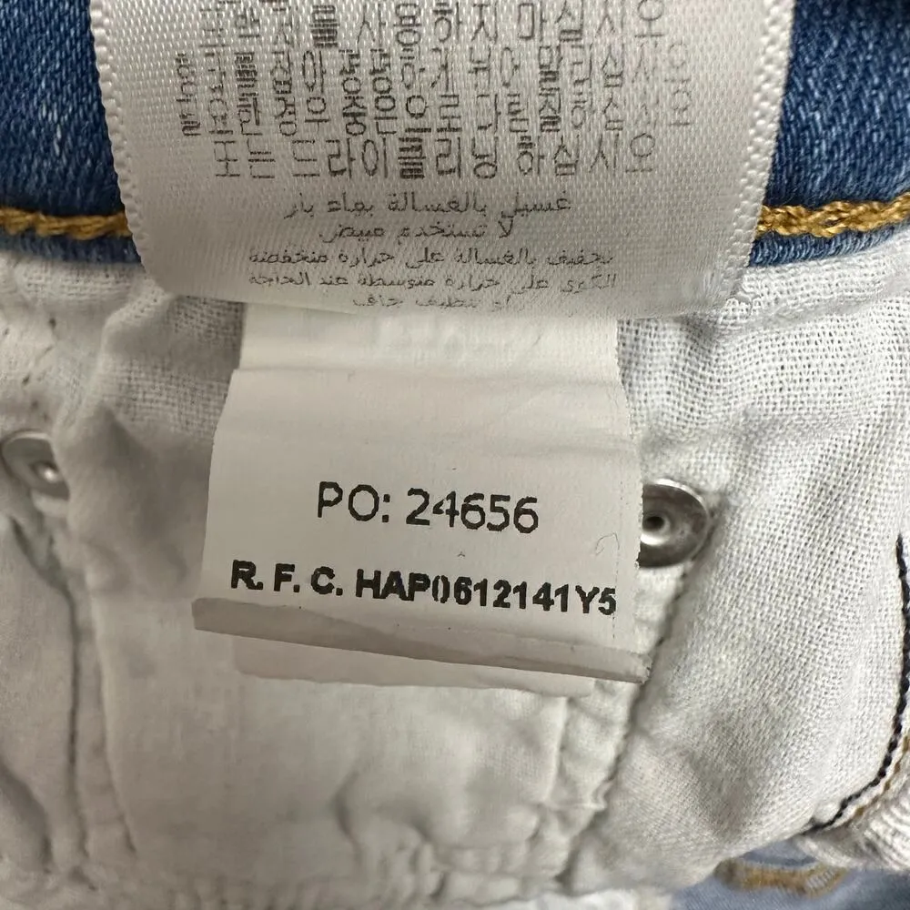 RE/DONE 24 Mid Rise Stove Pipe Jeans Light Wash Premium Casual Denim in Hacienda - Image 7