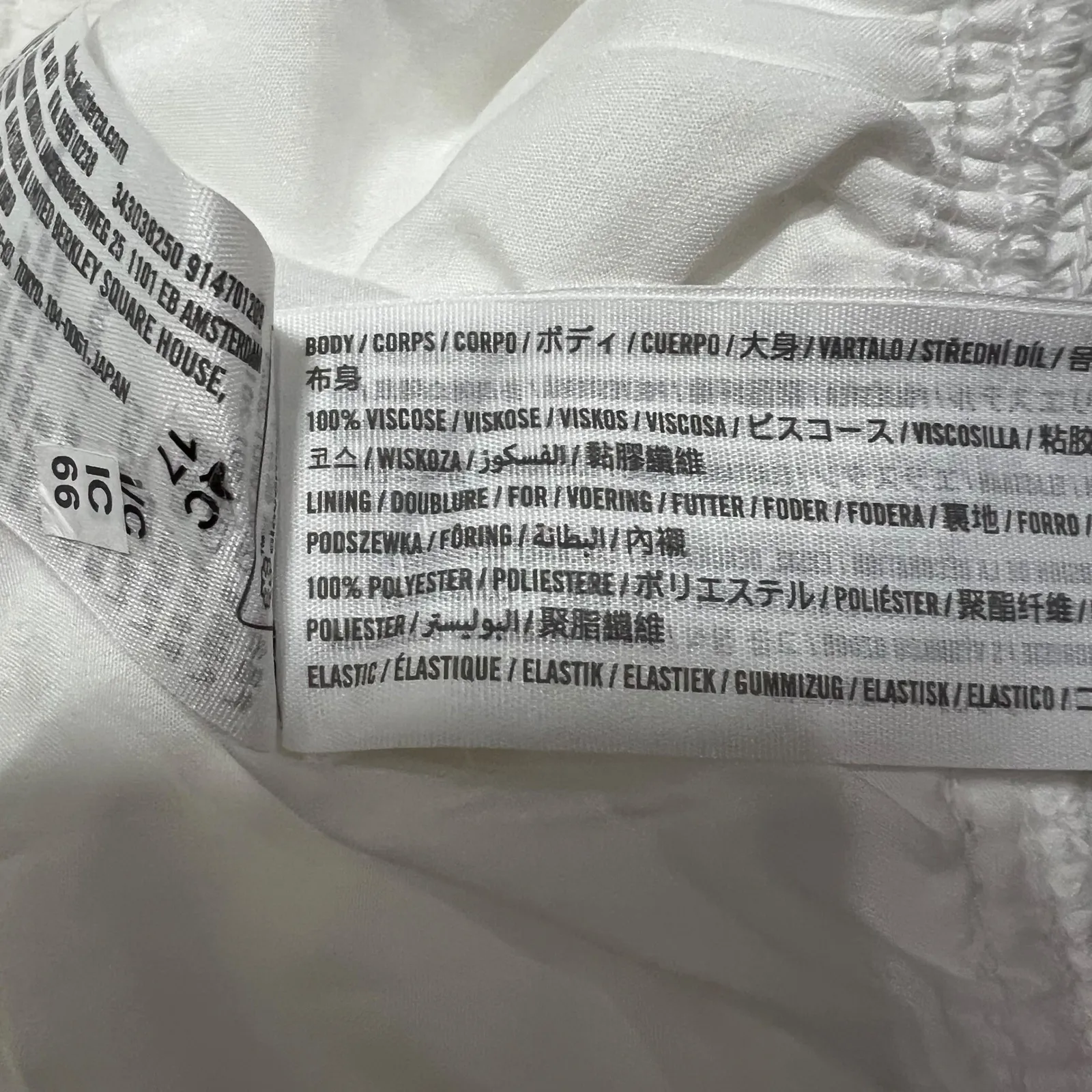 NWT Hollister Tiered Ruffle Mini Skort White Smocked Waist XL - Image 5