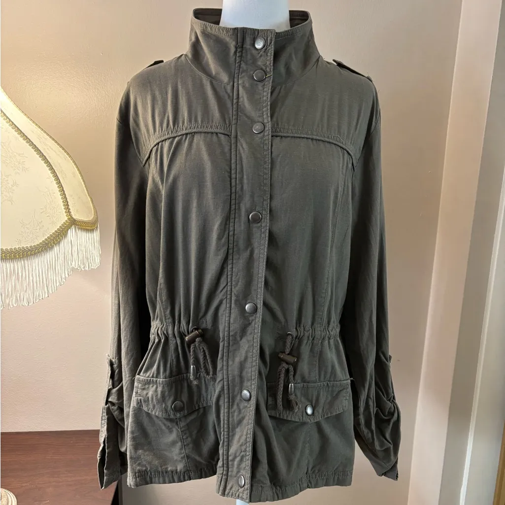 Ashley by 26 International  Khaki Utility Jacket Size L - Image 10