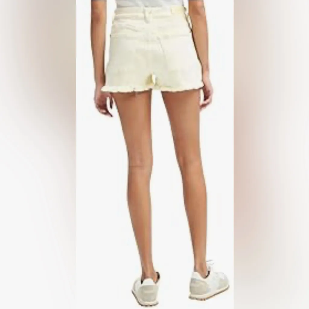 7 For All Mankind yellow frayed shorts - Image 2