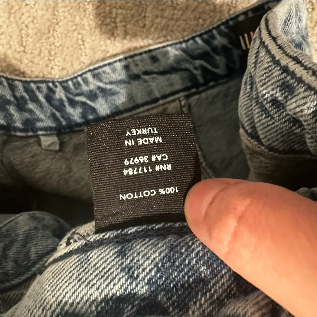 Rails Oakwood Acid Patchwork Denim Mini Skirt- Size 27 - Image 6