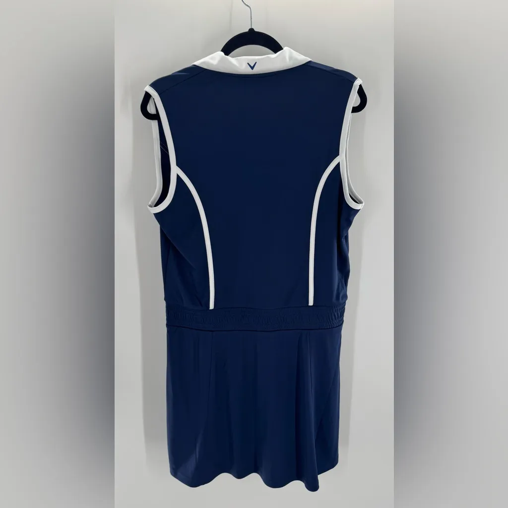 Callaway Women’s Color Block Golf Polo Dress Blue Size Large NWT - Image 3