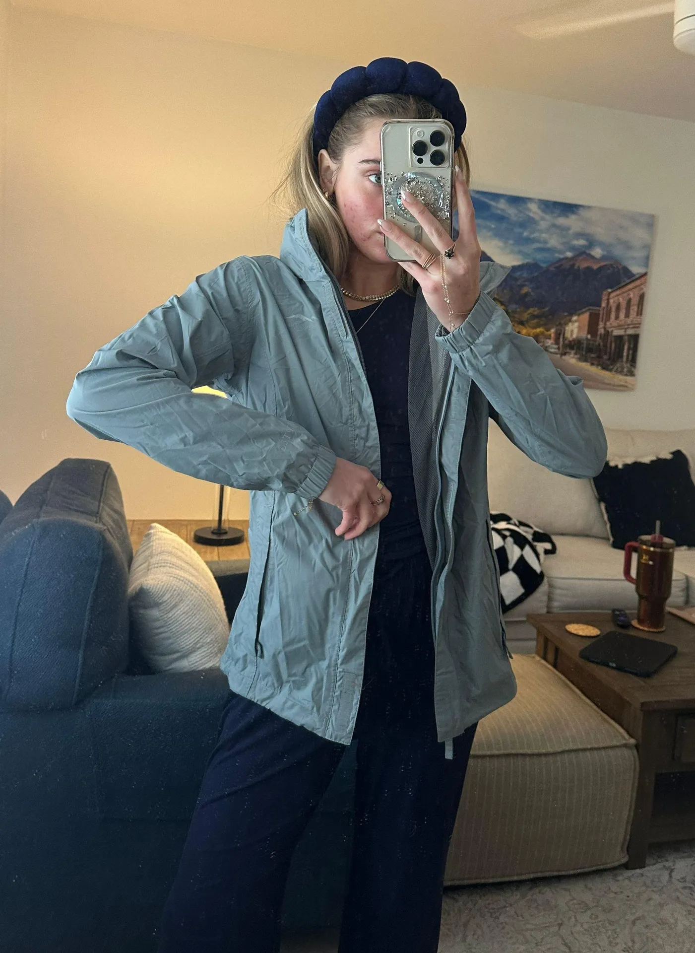 Grey Wind Breaker Jacket - Image 2