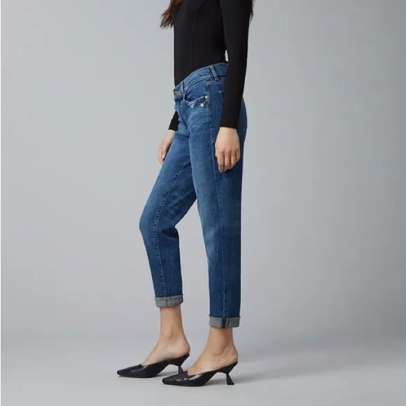 DL1961 NWT Vintage Riley Boyfriend
Straight Jeans in Lt Seaborn Size 26 - Image 2