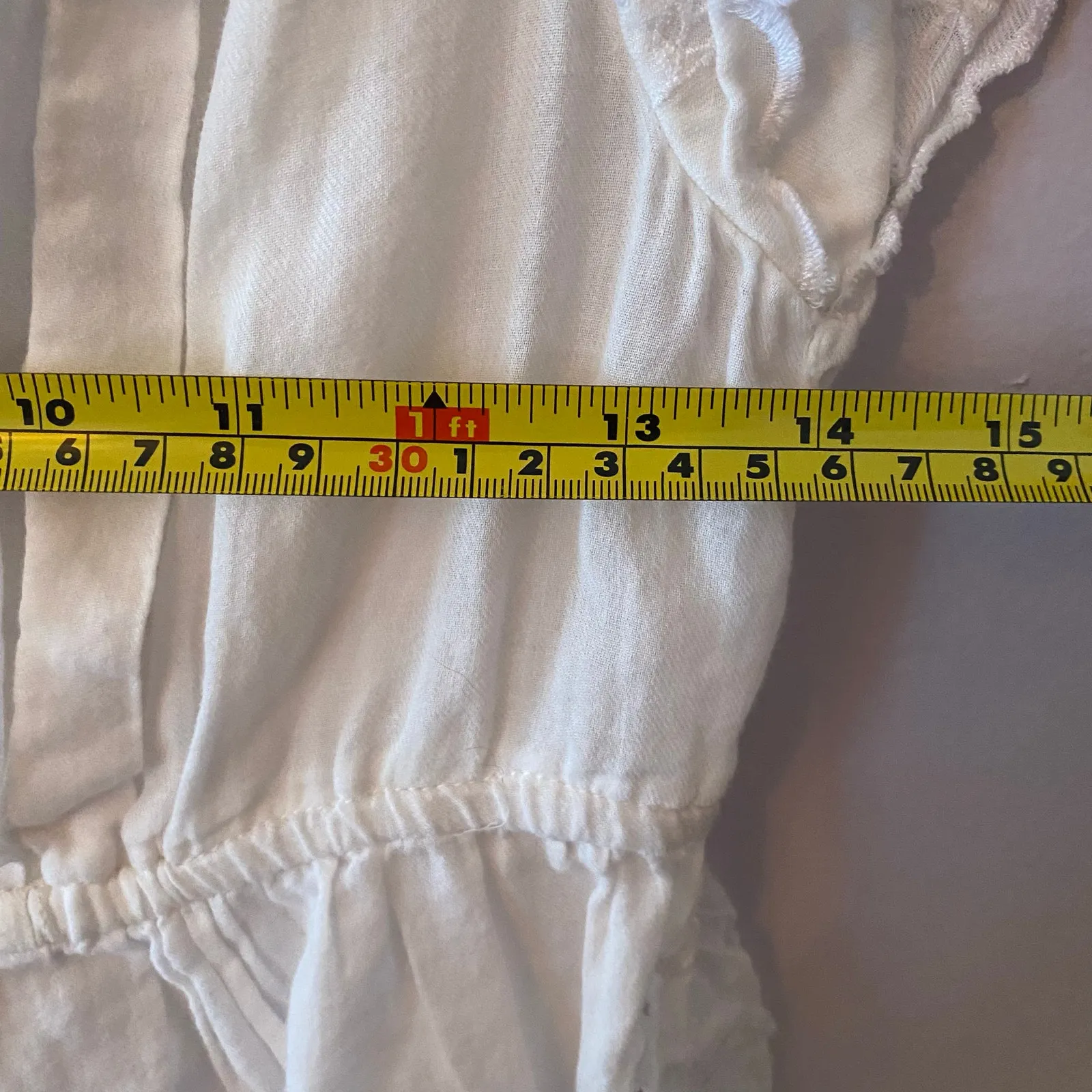 Maeve by Anthropologie White Janice Embroidered Eyelet Blouse Women's size 2 - Image 8