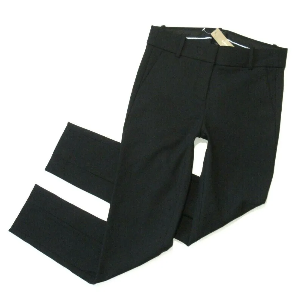 NWT J.Crew Full Length Cameron in Black Four Season Stretch Pants 0T - Image 2