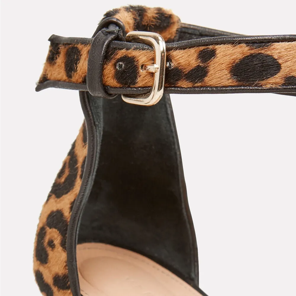 NEW Veronica Beard Roan Leopard Print Sandals Heels - Image 2