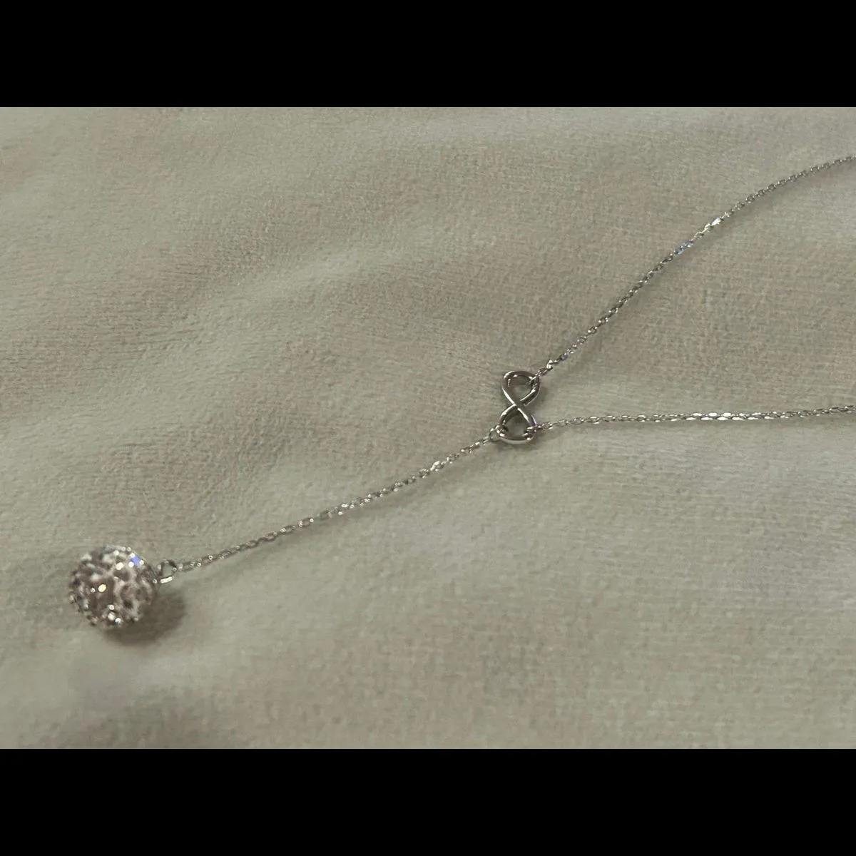 necklace chain 925 sterling silver infinity lot d51 - Image 4