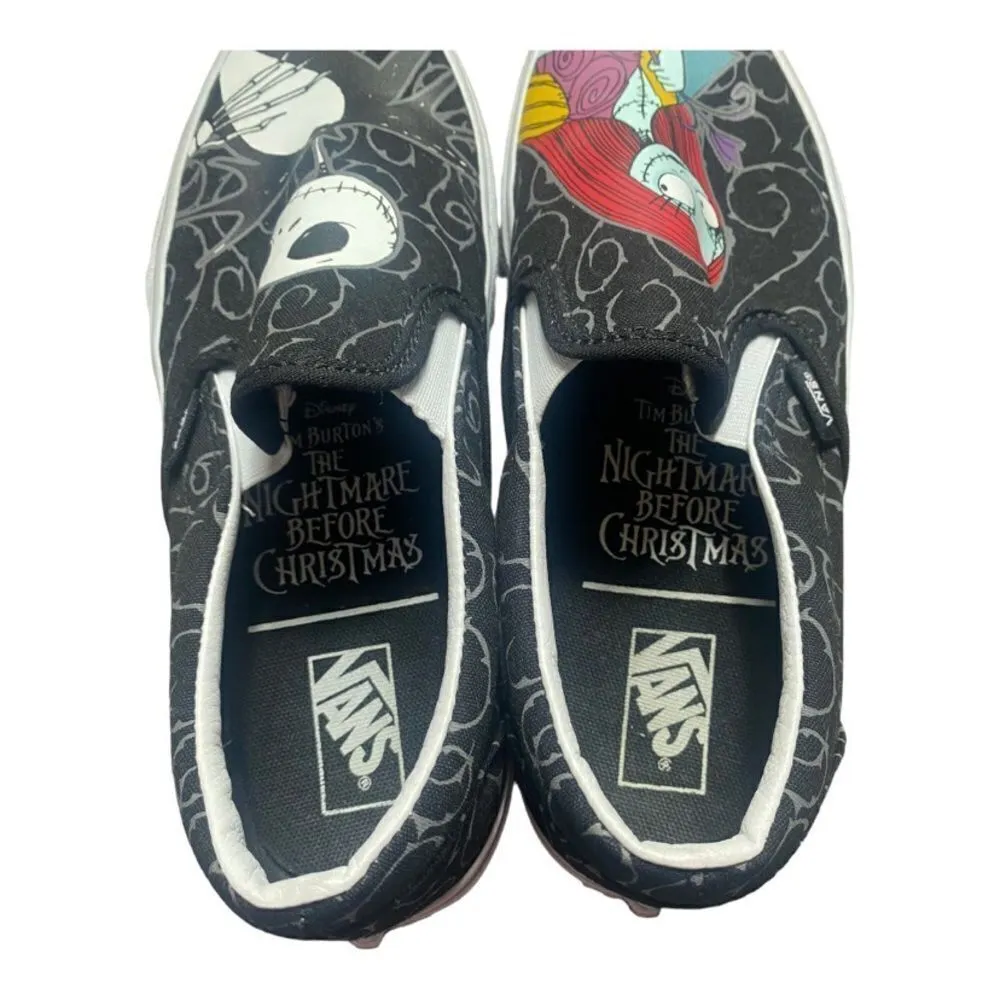 Vans x The Nightmare Before Christmas Jack & Sally Slip-On Sneakers Size 8 - Image 3