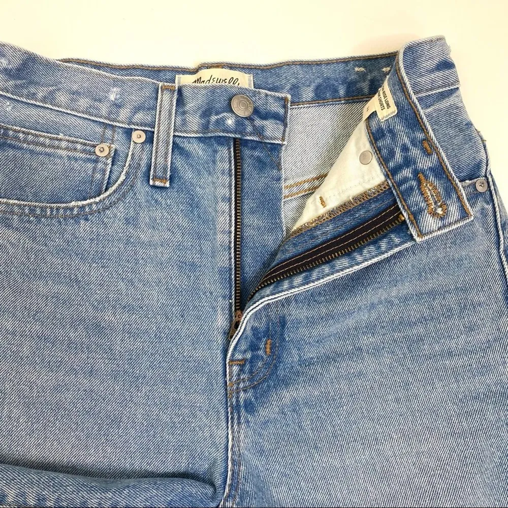 Madewell High Rise Long Jean Shorts Hedrick Wash 24 - Image 9