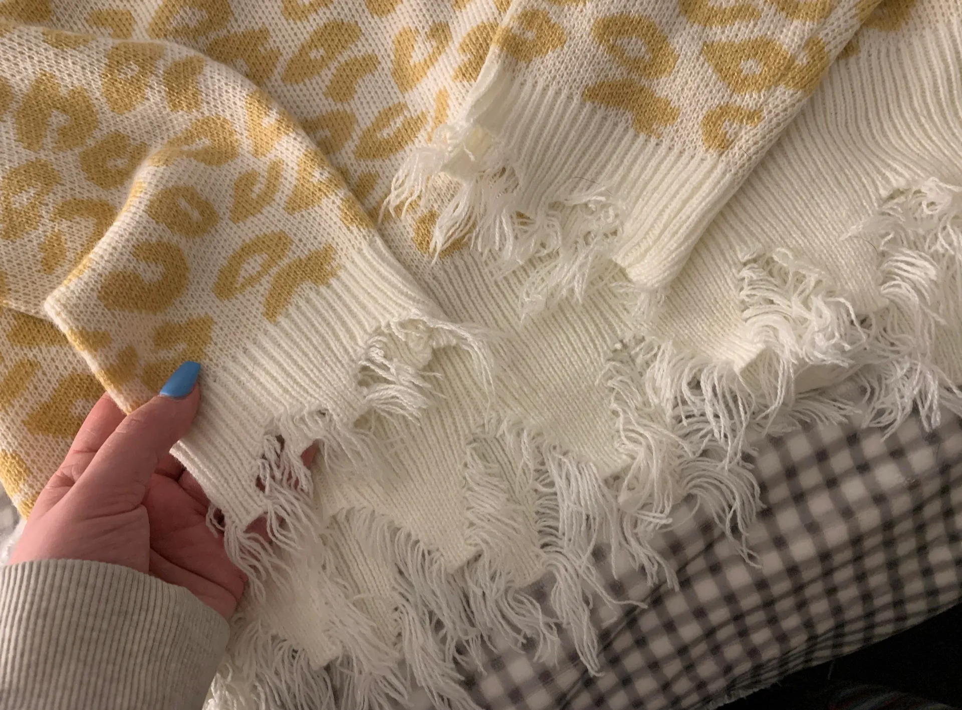 Leopard Cropped Sweater - Image 4