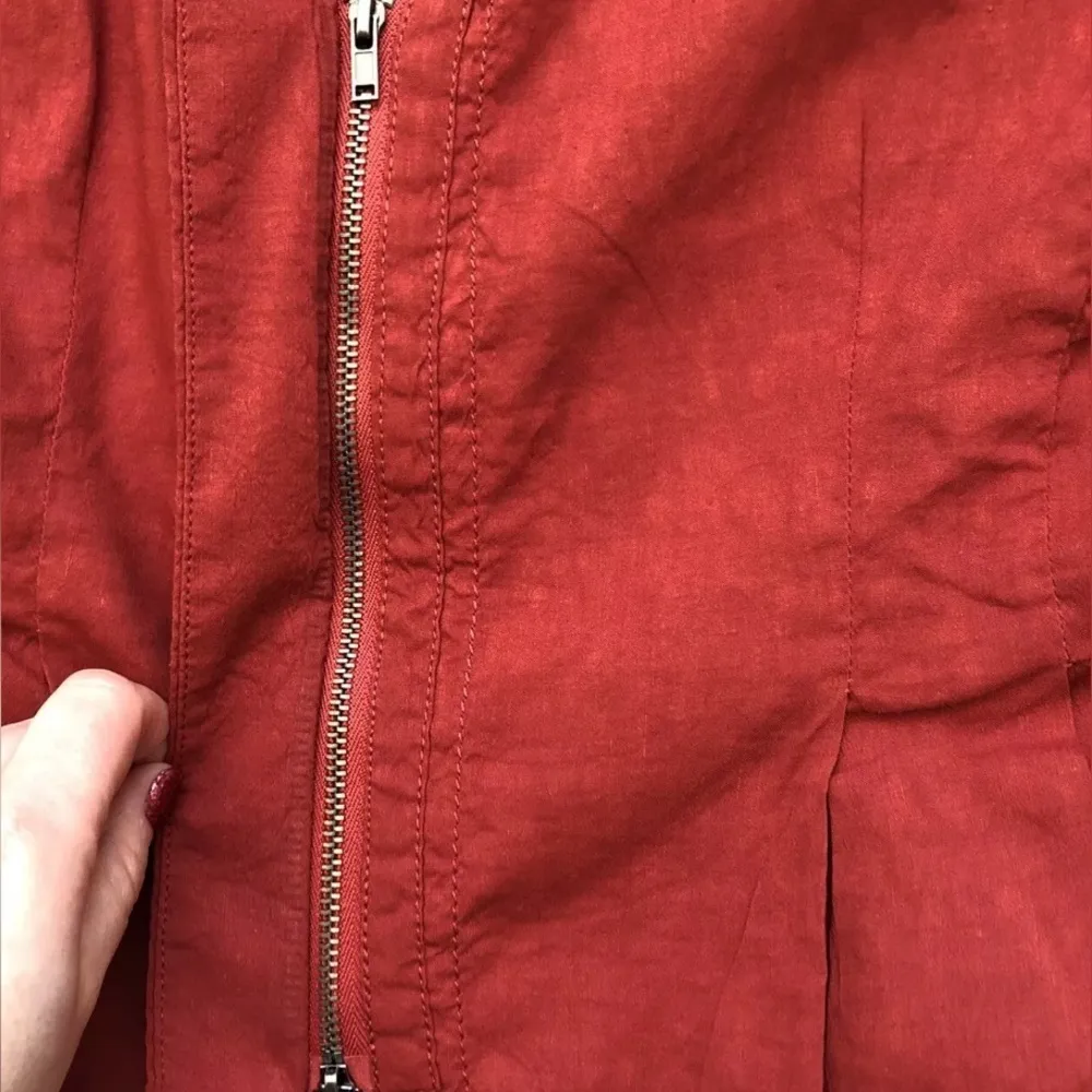 Eileen Fisher Italian Linen Blend Peplum Jacket | XS - Image 7