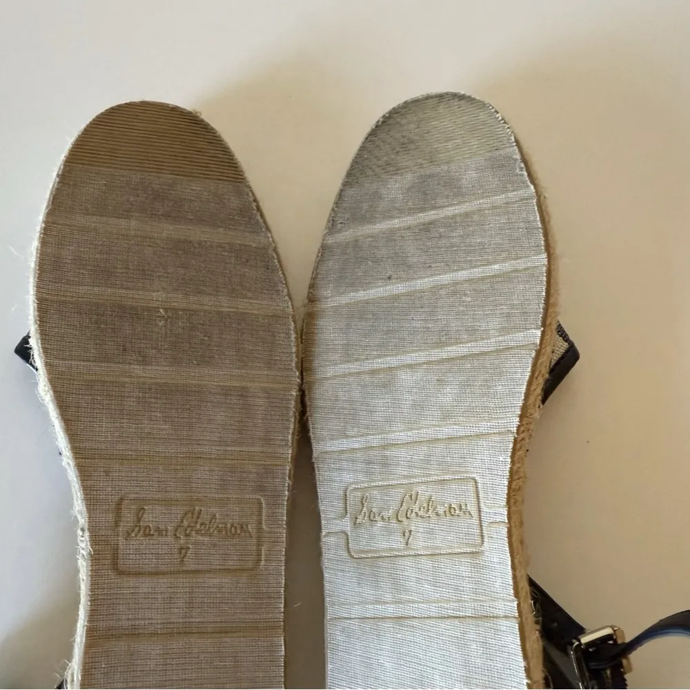 Sam Edelman Patsy Multicolor Stripe Espadrille  Sandals SZ 7 - Image 4