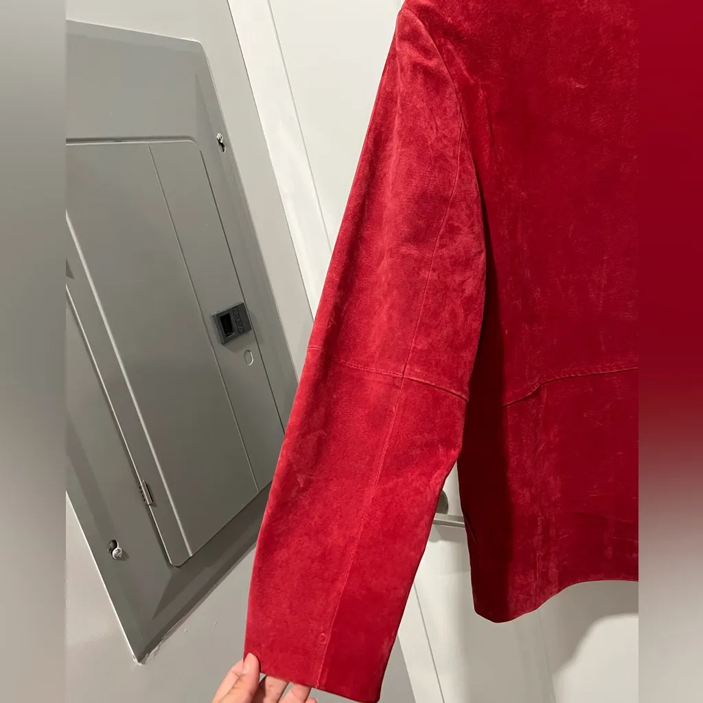 Red Leather Vintage‎ Jacket - Image 4