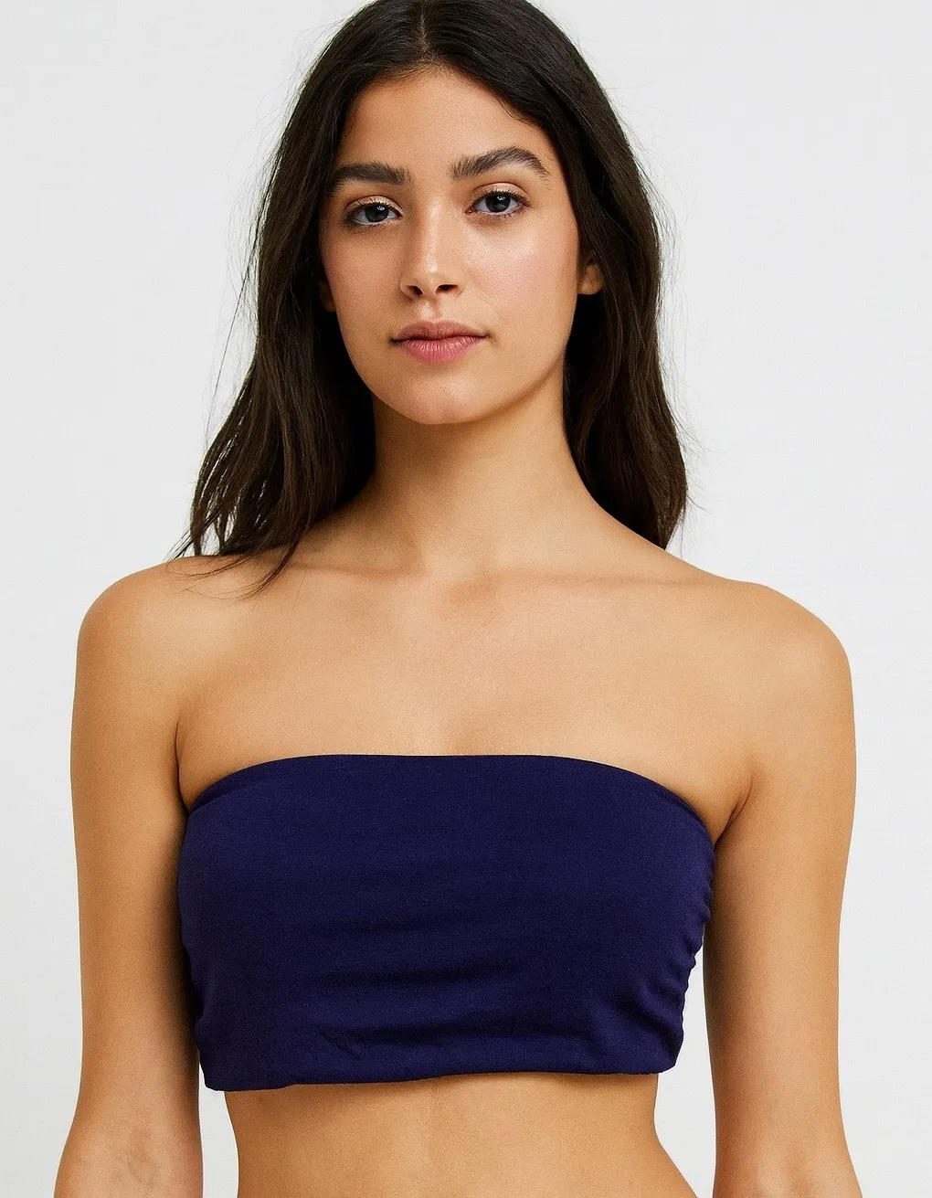 Intimately Free People Seamless Bandeau Bra Top Boho Coquette Blue - Image 1