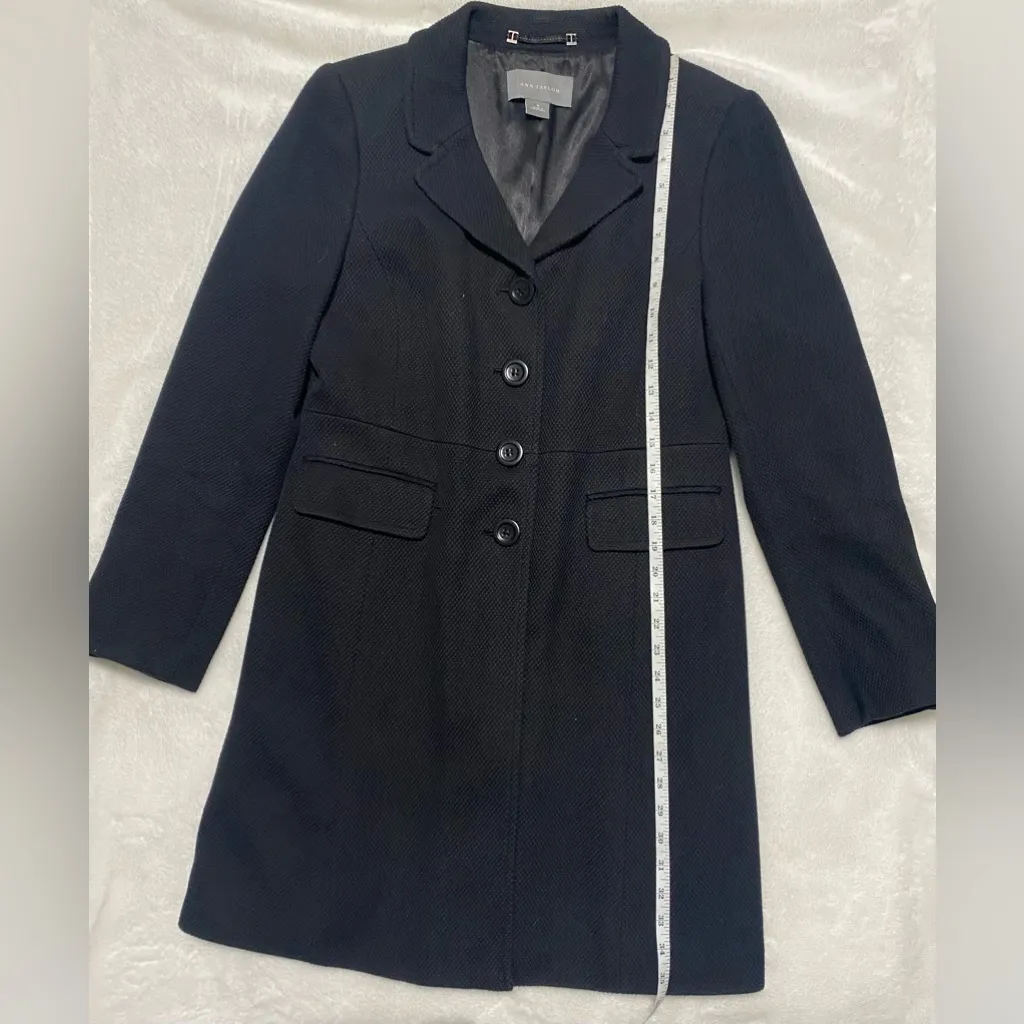 Ann Taylor Black Blazer Coat - Image 7