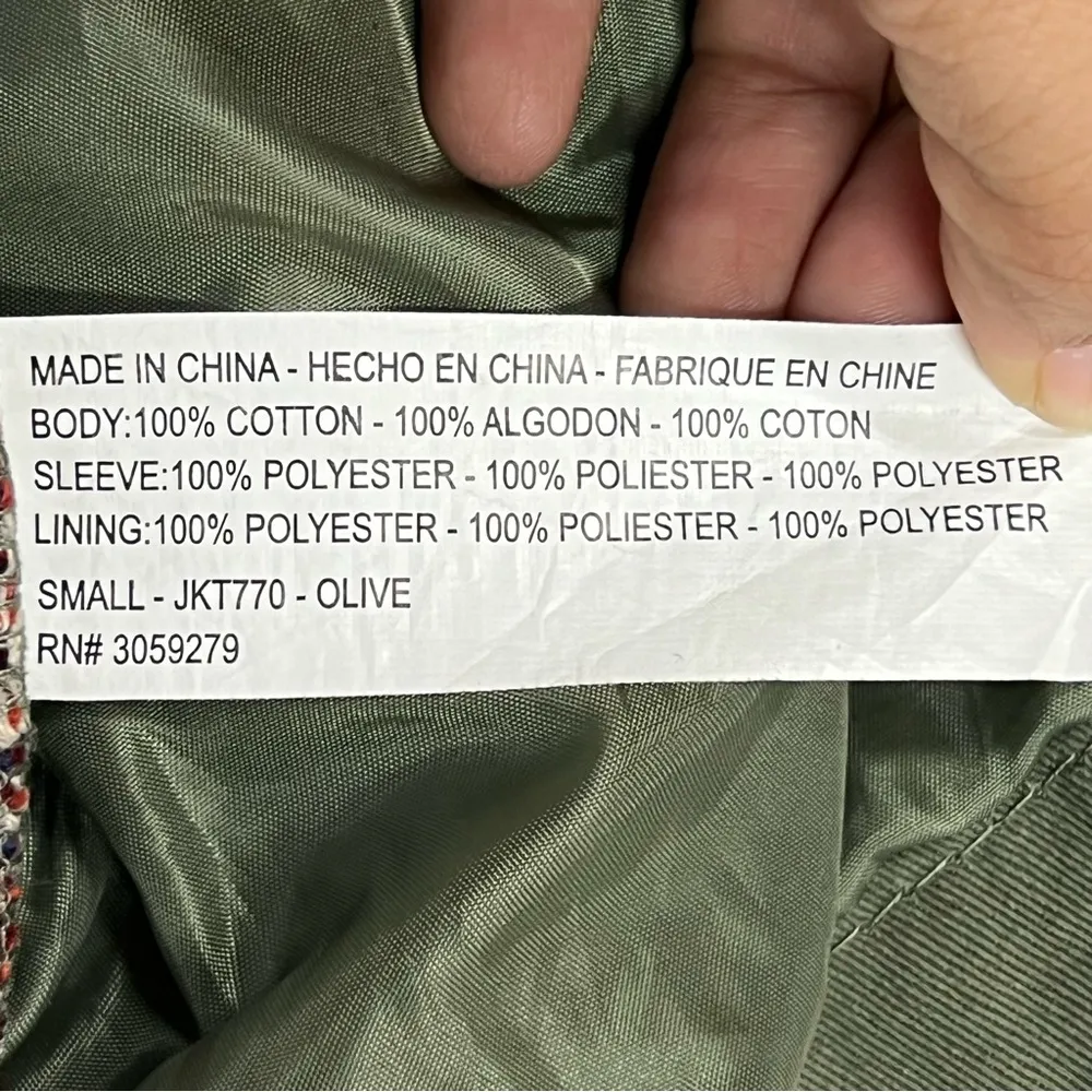 Thread & Supply olive green vest jacket size small aztec southwestern utility - Image 10