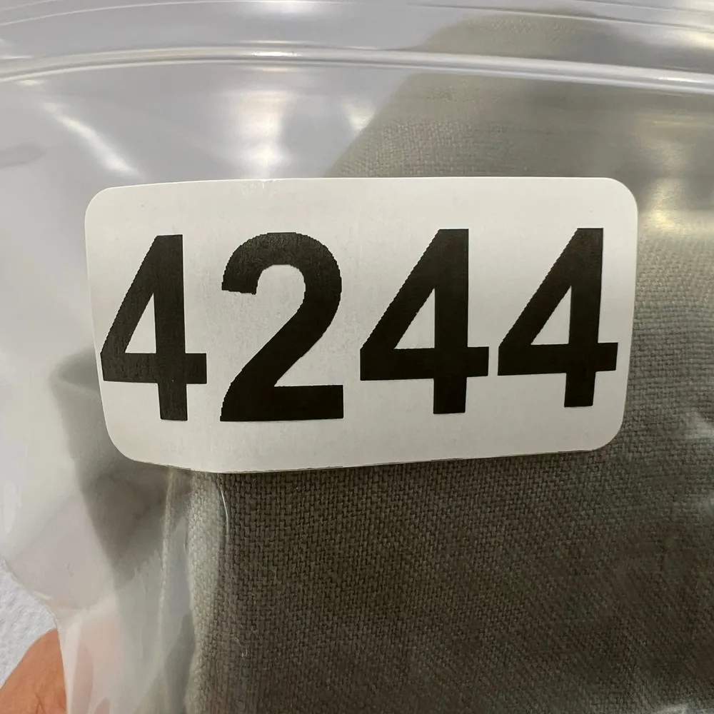 Habitat Linen Button Down Shirt Olive Green Long Sleeve Career Casual Size Small - Image 9