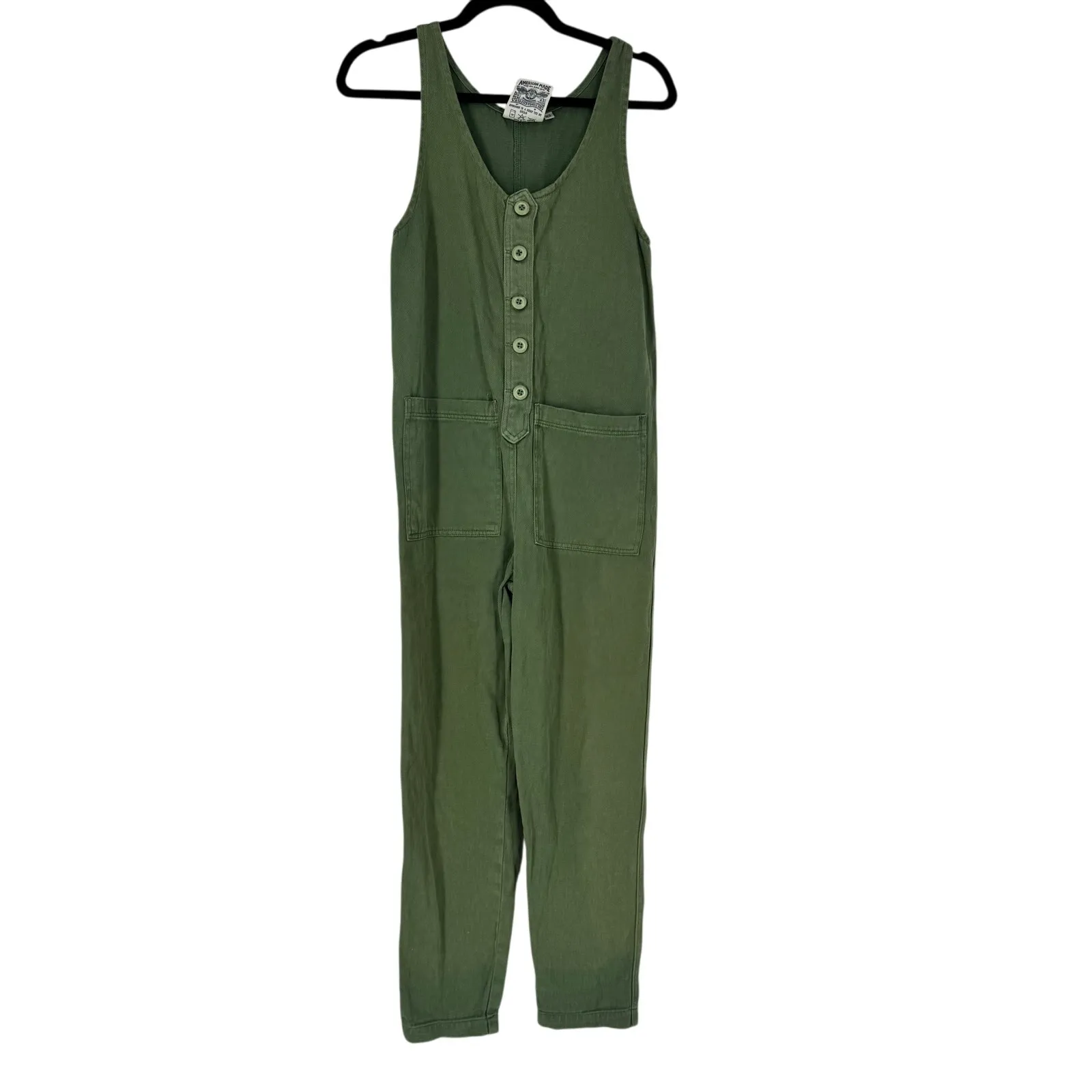 Jungmaven Button Front Jumper in Hunter Green Size XS - Image 4