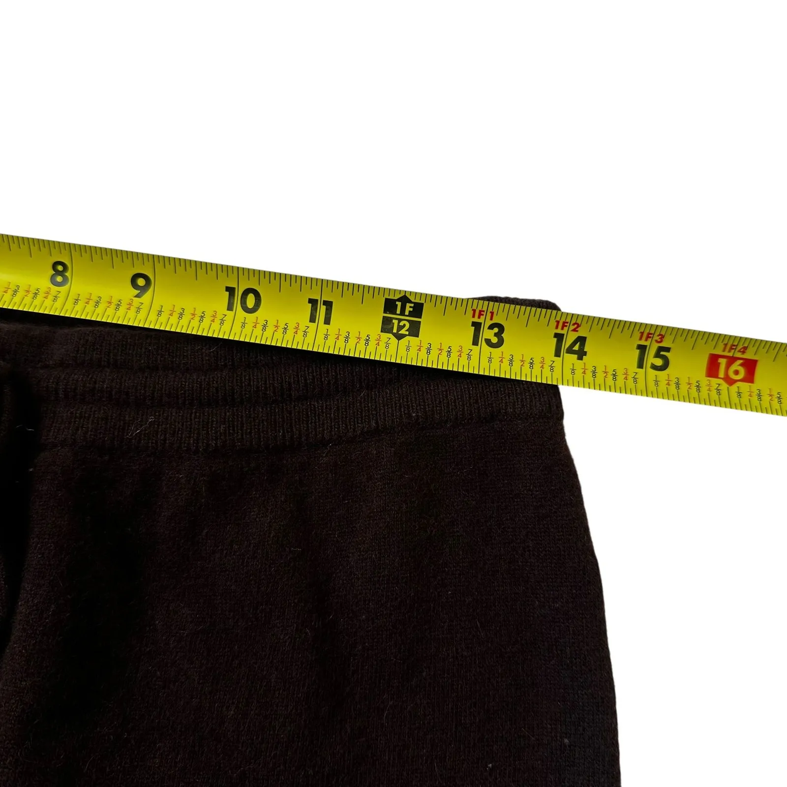 Ralph Lauren Brown Knit Wool Pencil Midi Skirt Women's Petite Size Small | 25-1 - Image 4