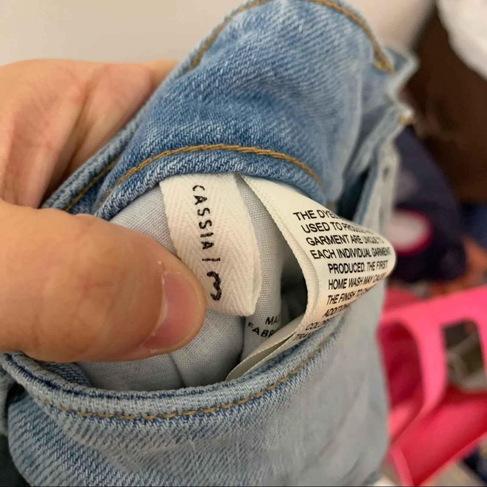 Empyre Cassia Straight Crop Jeans Light wash Blue Size undefined - Image 6