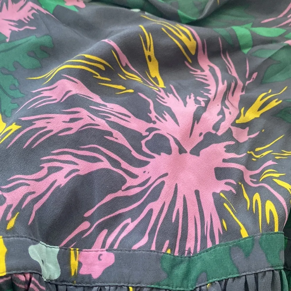 Anthropologie Geren Ford sleeveless floral silk midi slip dress, size medium - Image 4