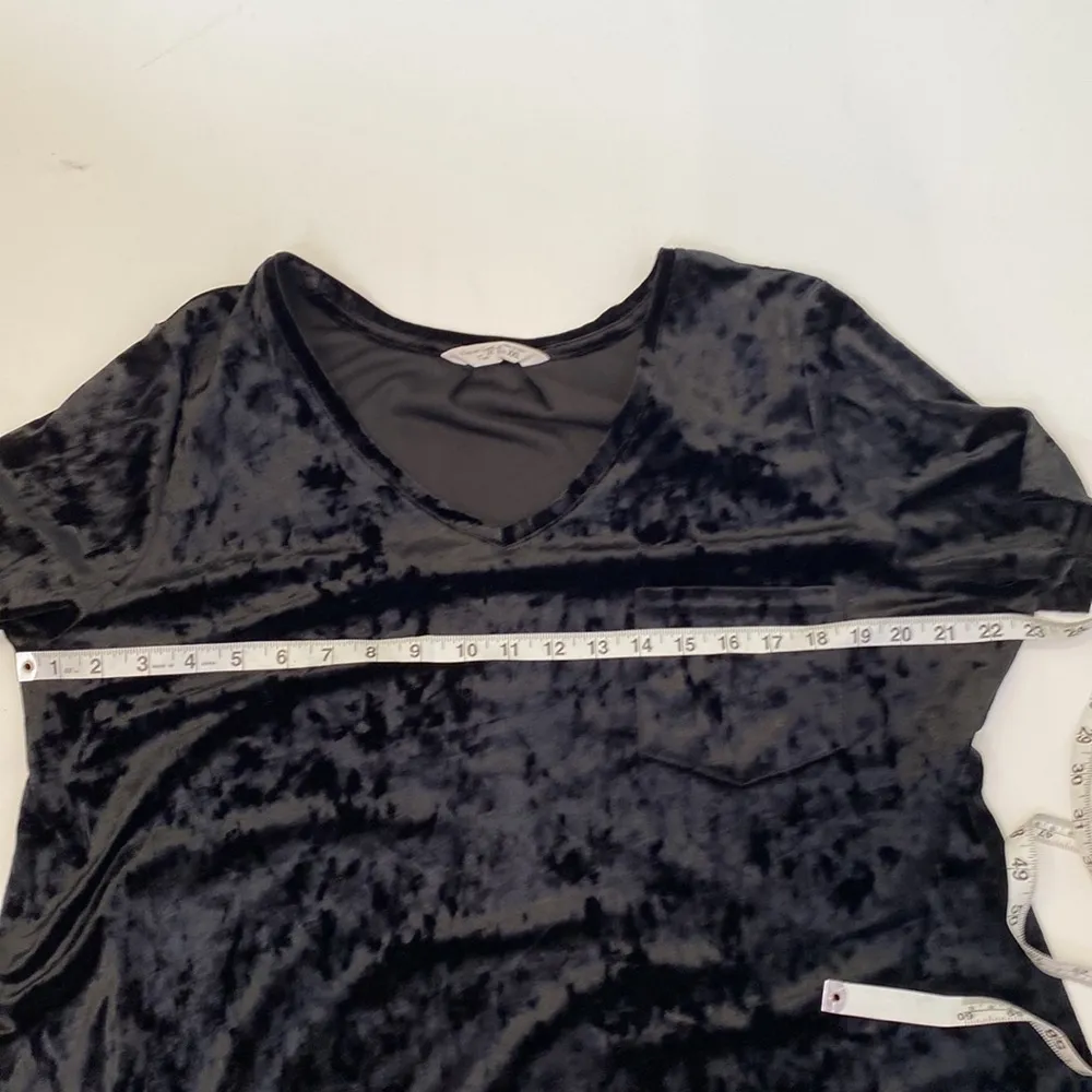 Spring + Mercer Velvet Legging Pocket Tee High Low EUC Sz XXL Polyester Stretch - Image 8