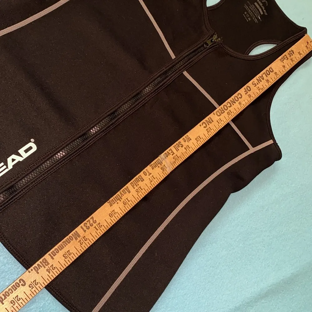 HEAD scuba workout active sauna sweat weight loss full zip up vest size XL - Image 6