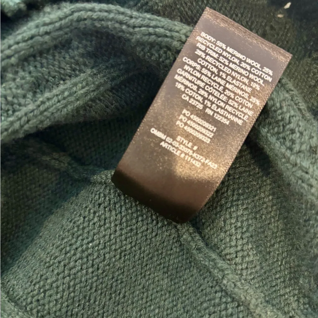 Aritzia Sunday Best Winston Sweater Vest Merino Wool Blend Size Medium Green - Image 9