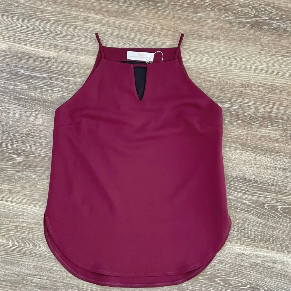 Amanda Uprichard Hunter burgundy tank top - Image 8