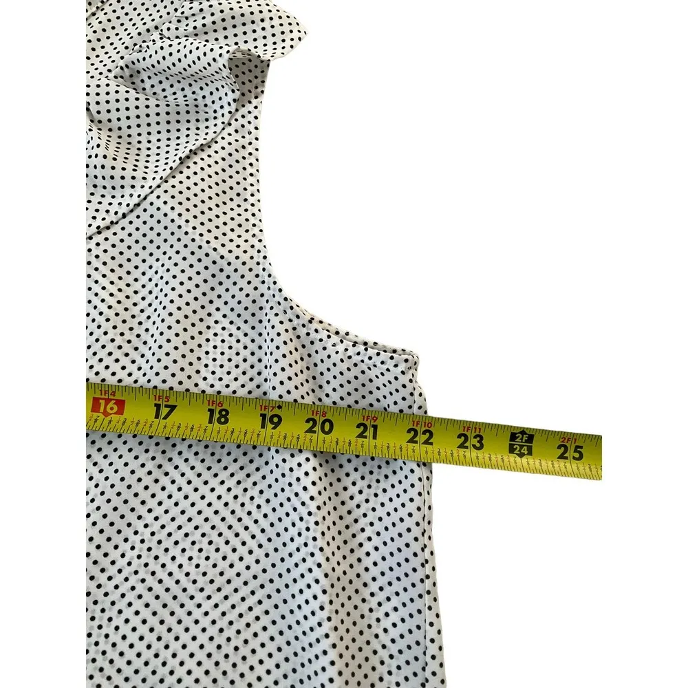 Who What Wear Polka Dot Ruffles Top Size XL (14-3) - Image 7