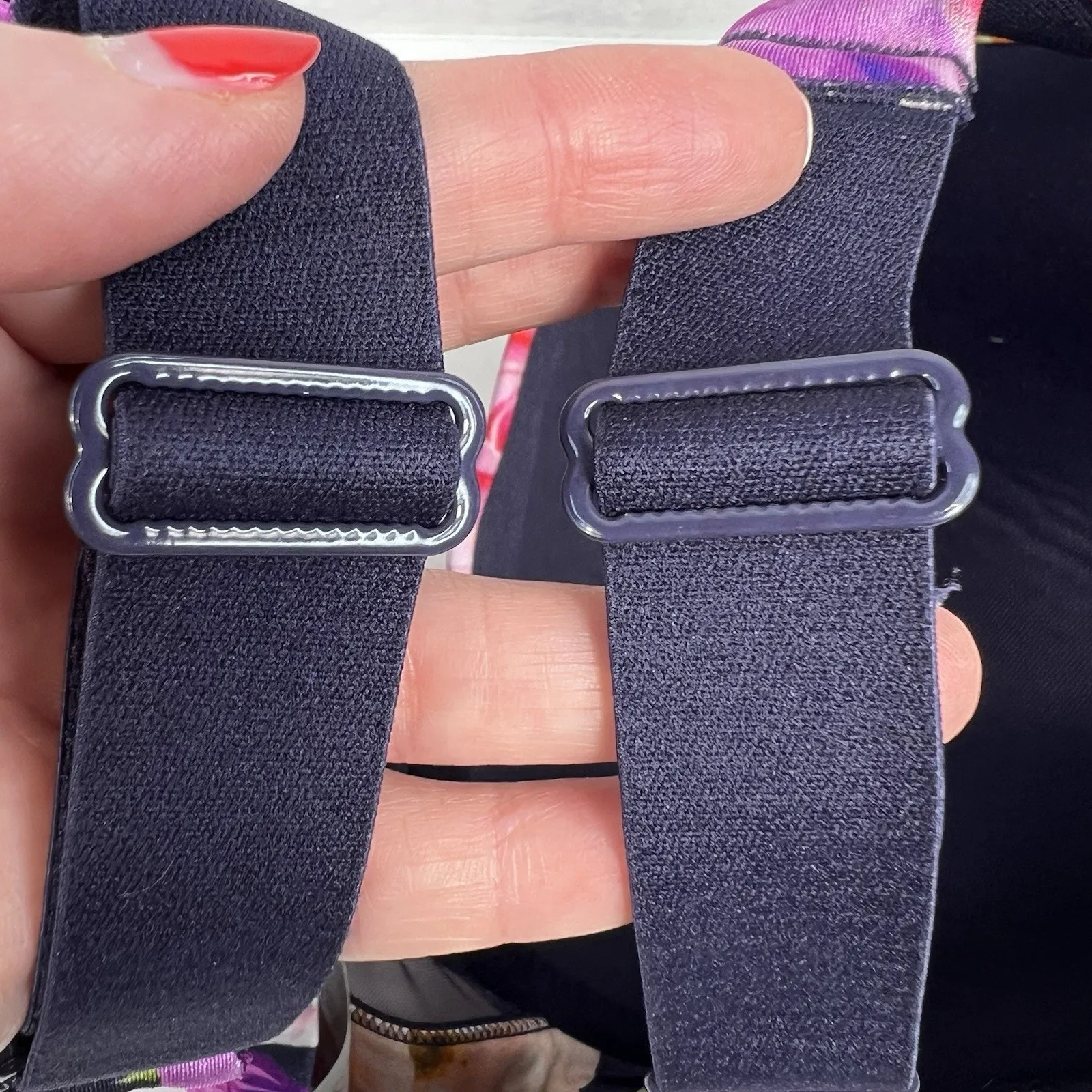 Cacique 42F Bra Comfort Bliss Lightly Lined Full Coverage Underwire Navy Floral - Image 6