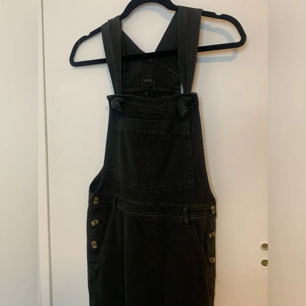 Aerie NWT  DENIM WIDE LEGGED OVERALLS - Image 2
