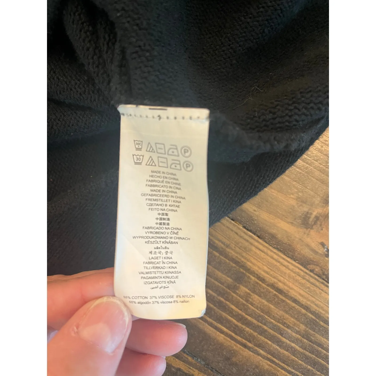 Michael Kors Tunic Black Sweater Women Large Neutral Minimalist Money Academia - Image 3