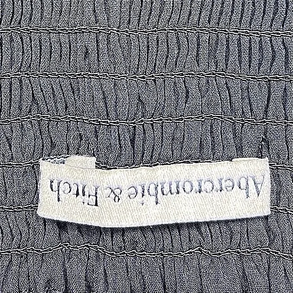 Abercrombie & Fitch Sweetheart Long Sleeve Cropped Corset Top XS Black EUC - Image 6