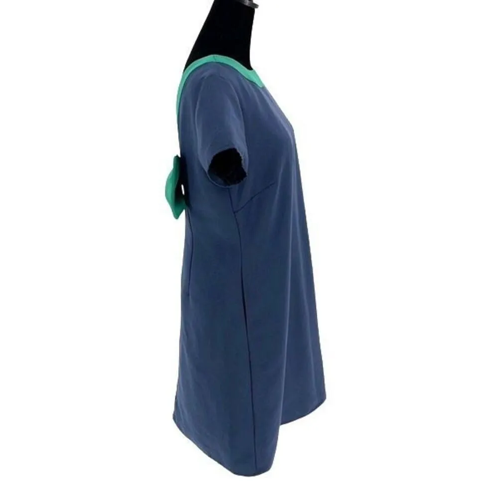 Sail to Sable x‎ Style Charade Allie Bow Back Fit & Flare Dress Navy Small NWT - Image 4