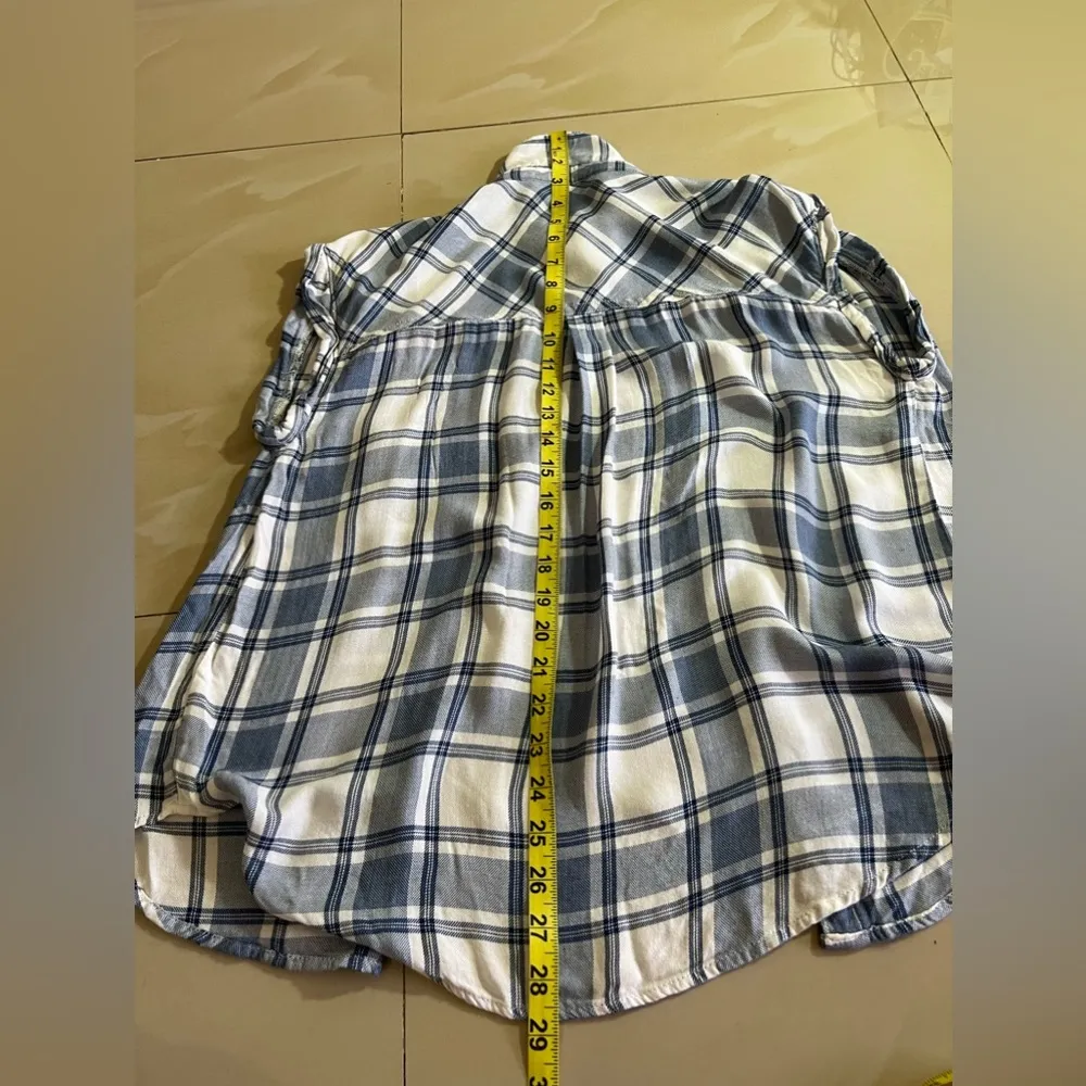 FOREVER 21 Sleeveless Plaid Flannel Tank Top size large - Image 10