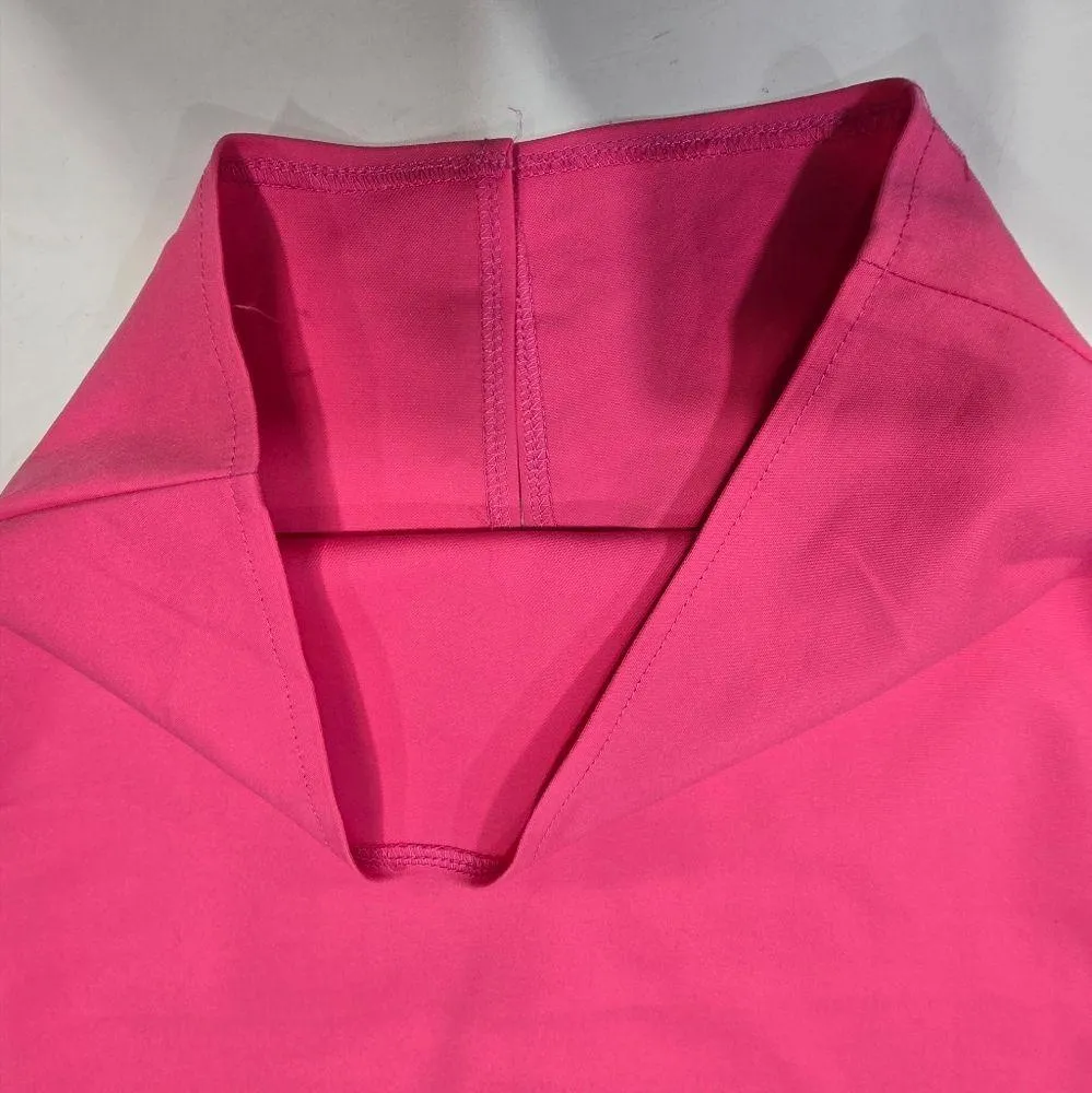 MORE TO COME Sophia Strapless Midi Dress in Pink - Image 6