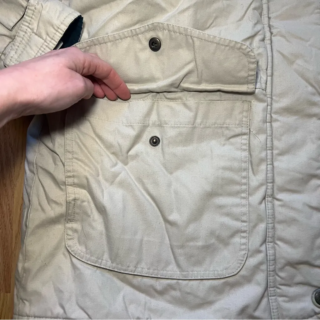 Vintage 90s Pacific Trail Coat Women’s‎ Large Blanket Lined Hiking Beige Jacket - Image 7