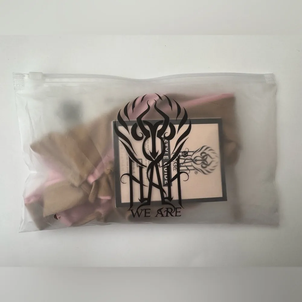 NWT We are HAH XL Free People Reversible Top Swim Dusty Rose Shroom Combo Size S Tan - Image 9