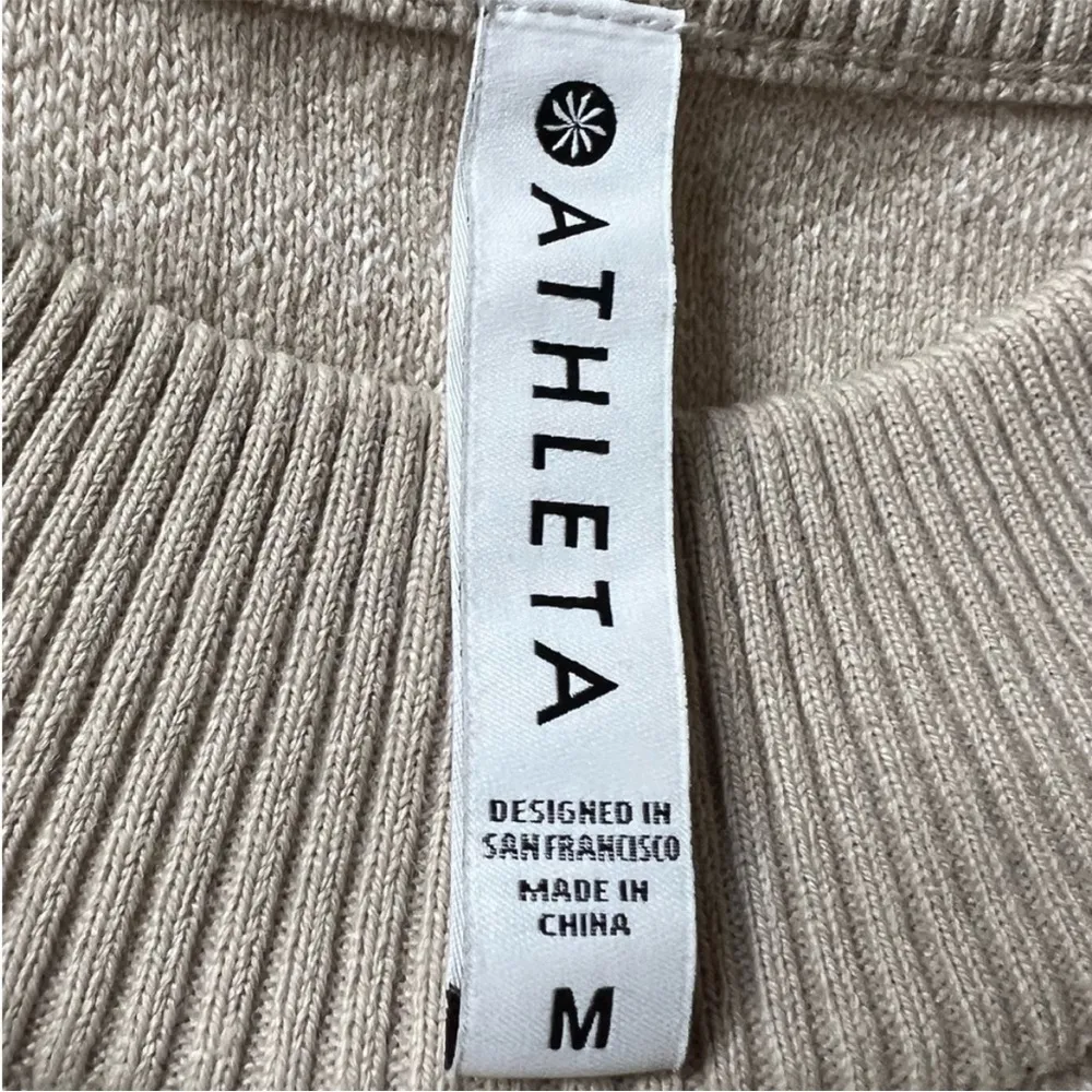Athleta Jacquard Crew Textured Wool Blend Sweater in Frosted Floral Cream - Med - Image 6