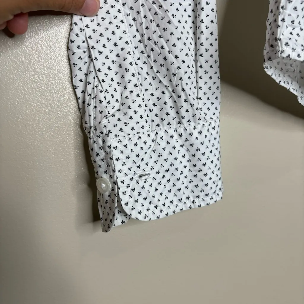 Frank & Eileen Barry Tailored Floral Print Button Down Shirt - Image 6