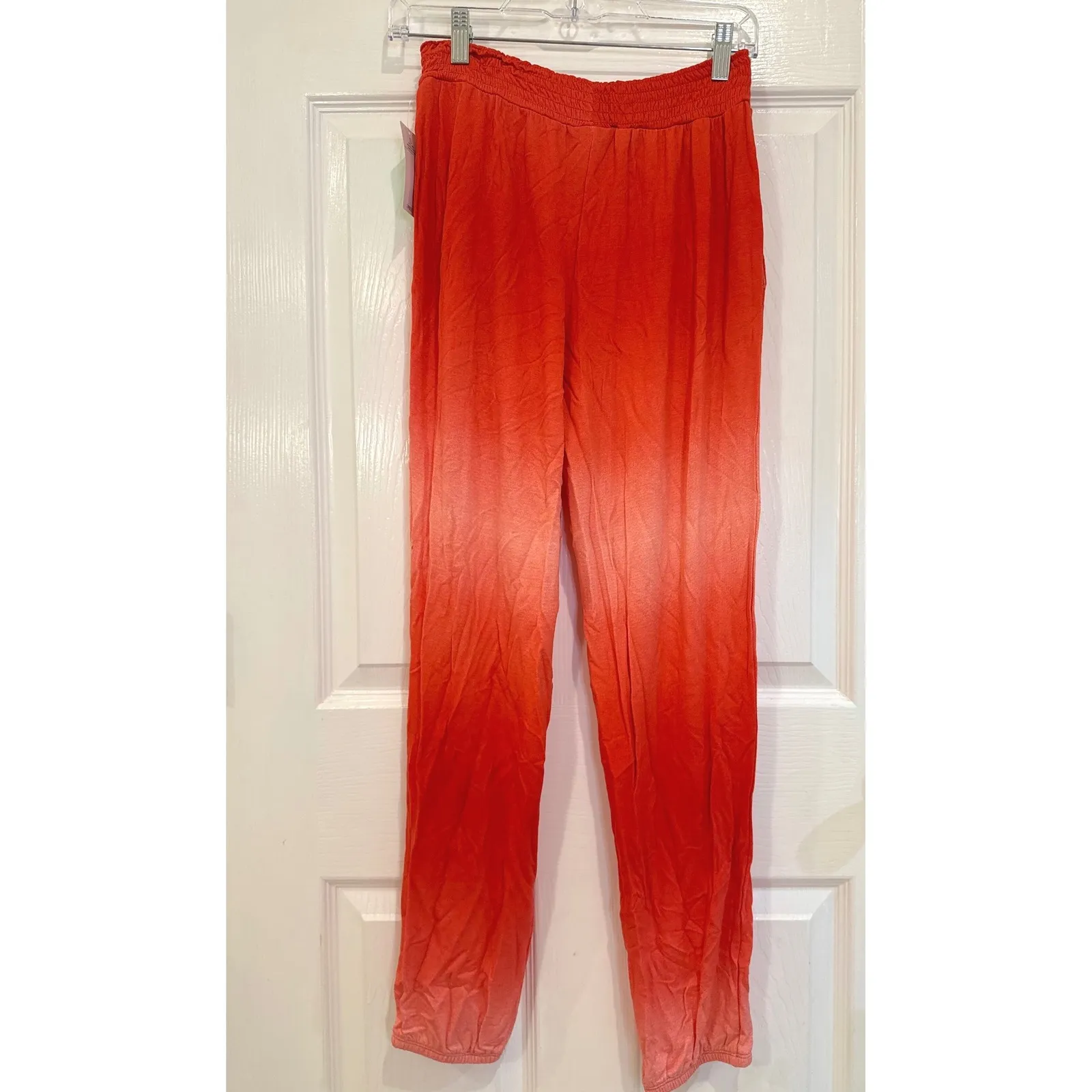 HoneyDew Lounge Pants‎ Womens Small Orange Ombre Drawstring Joggers - Image 4
