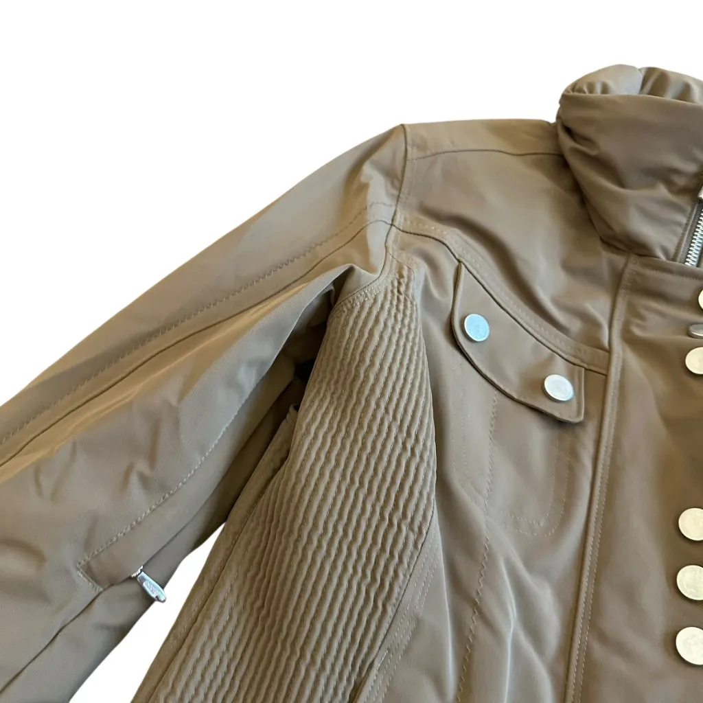 Obermeyer  Tan Ski Jacket Waist Length Snowboarding Winter Snow Size 6 Women's - Image 7