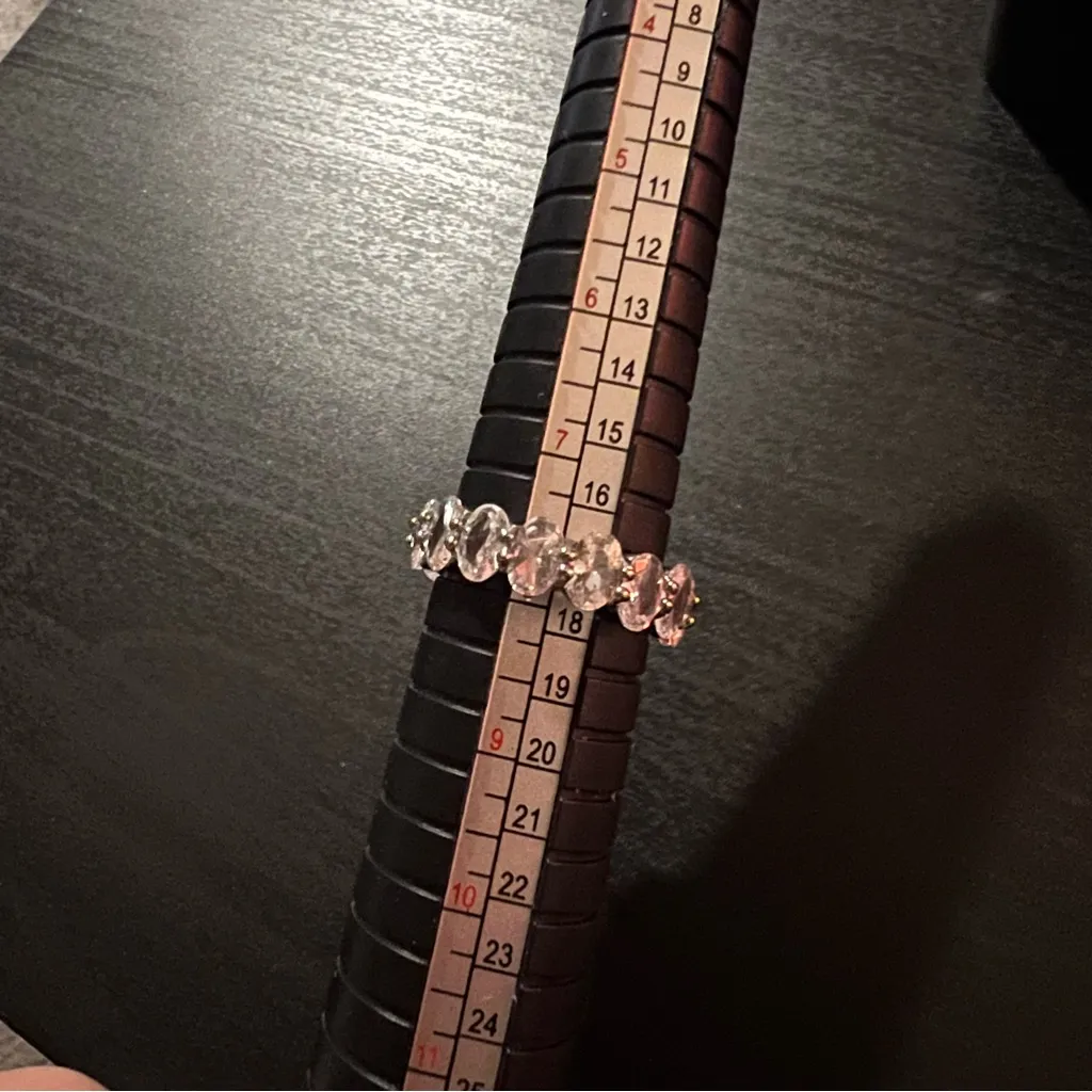 Statement infinity ring Crystal rhinestones size 7.5 - Image 2